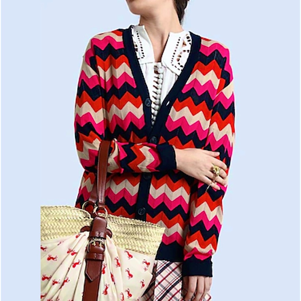 Missoni Chevron V Neck Cardigan